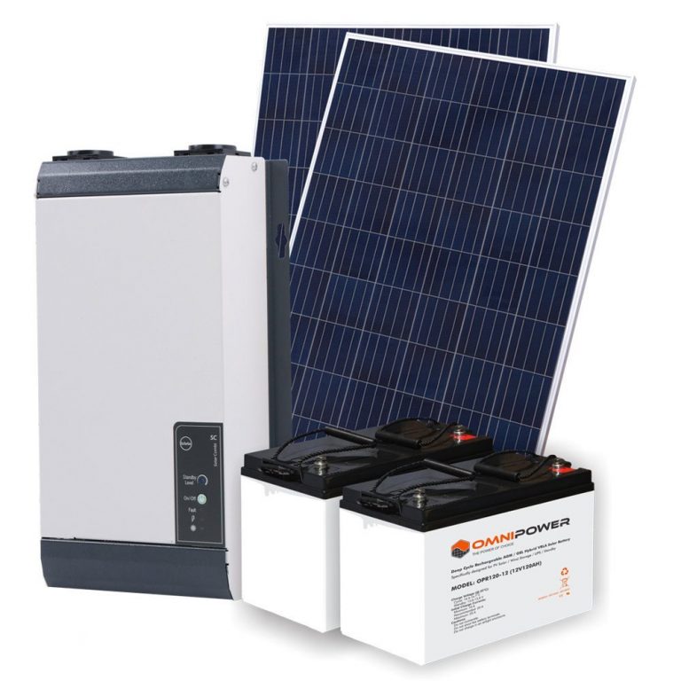 1kW OffGrid Solar Kit 2 x 120Ah Lead Acid Batteries Proximate Solar